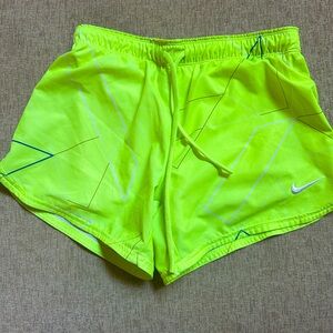 Women’s Nike Dry fit shorts size XS. Neon yellow